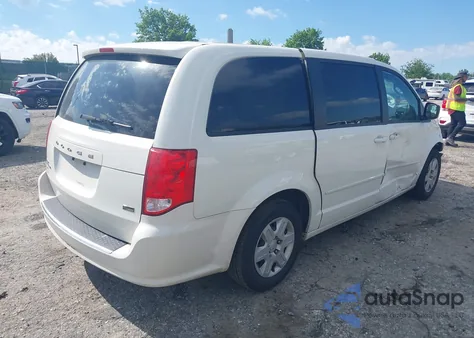 2012 Dodge Grand Caravan Se/Avp z USA, uszkodzony, nr VIN 2C4RDGBG9CR405704